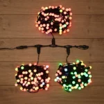 Гирлянда LED ClipLight - МУЛЬТИШАРИКИ 24V, 3 нити по 20 м, медленная смена цвета, цвет диодов RGB (Мульти)
