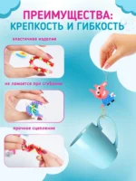 Аквамозаика для девочек большой развивающий набор для творчества, 4800 бусин 24 цвета — изображение 19