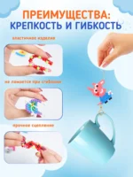 Аквамозаика для мальчиков большой развивающий набор для творчества, 4800 бусин 24 цвета — изображение 19