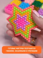Аквамозаика для мальчиков большой развивающий набор для творчества, 4800 бусин 24 цвета — изображение 21