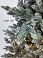 Ель искусственная дизайнерская "Лориано" заснеженная световая 2,38 м — изображение 2